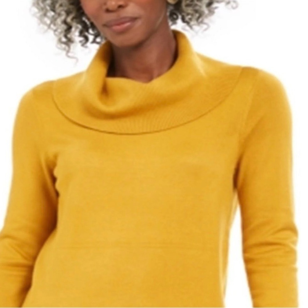 Banana Republic Yellow Cowl Neck Sweater XS.